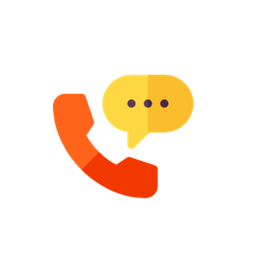 Ikon: telefon med samtaleboble